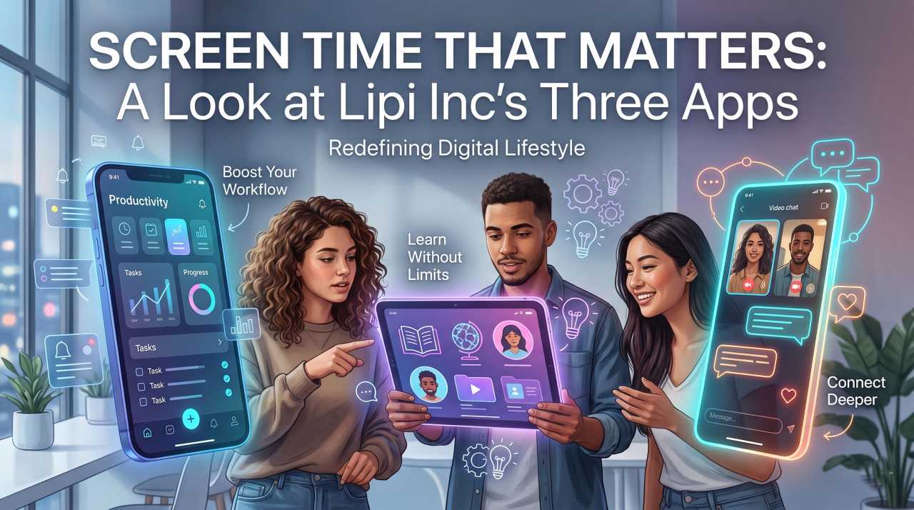 Screen Time That Matters: A Look at Lipi Inc's Three Apps